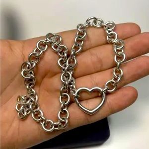 Tiffany & Co Heart Chain Clasp .925 silver Authentic